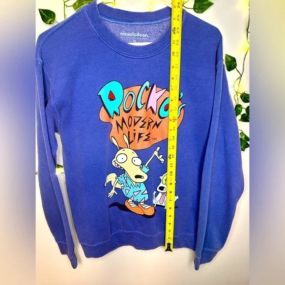 💙🧡 Rocko’s Modern Life Vintage Sweatshirt Sz Men’s S🧡💙 - Picture 2 of 3